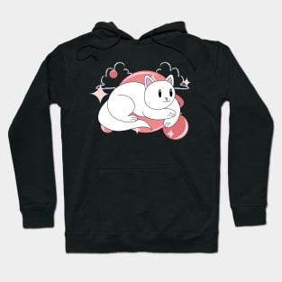 Sparkling White Cat Hoodie